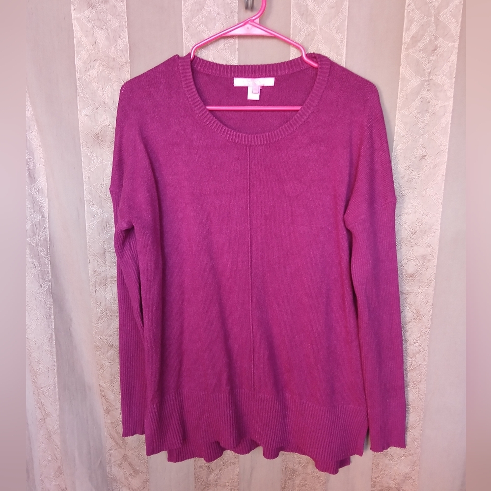 💎 Lilly Pulitzer Women's Top Medium Mavie Sweater Raspberry #0208